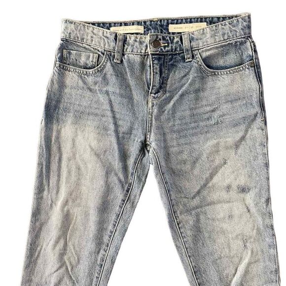 Pilcro & the Letterpress Anthropologie Frayed Hem Straight Leg Jeans - Picture 5 of 9